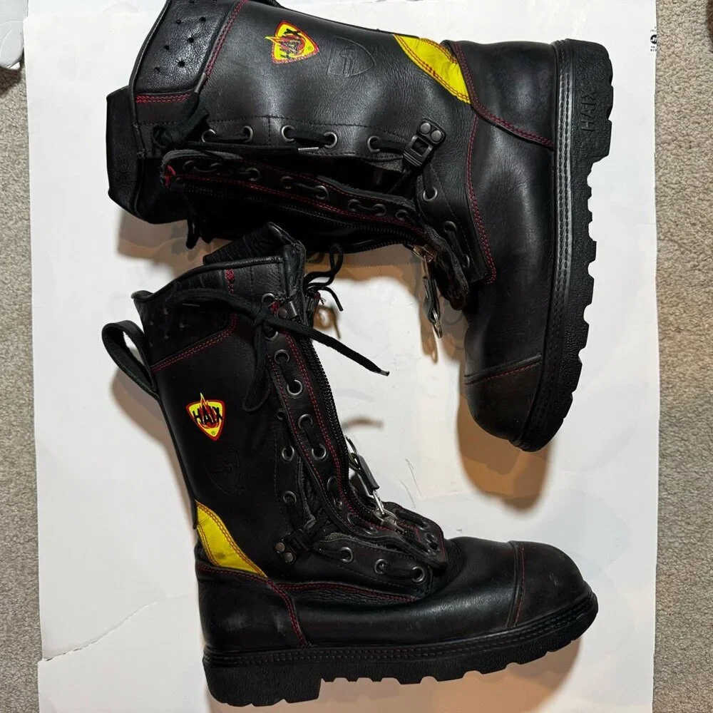 Haix Fire Flash Firefighter Safety Tow Boots Crosstech Black 8.5 EU 41 Workwear
